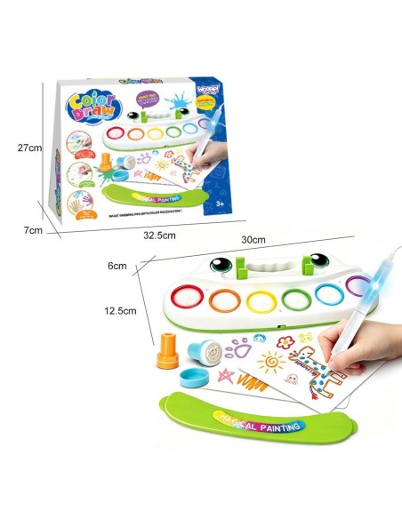 Woopie Creative Painting Set for Kids - LED, Stamps, 6 Colors