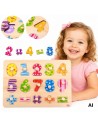 Tooky Toy Wooden Number Puzzle - Learning to count and write