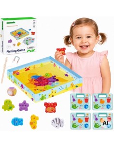 Žaislinis žvejybos žaidimas „TOOKY TOY“ – įgūdžių lavinimo žaislas vaikams