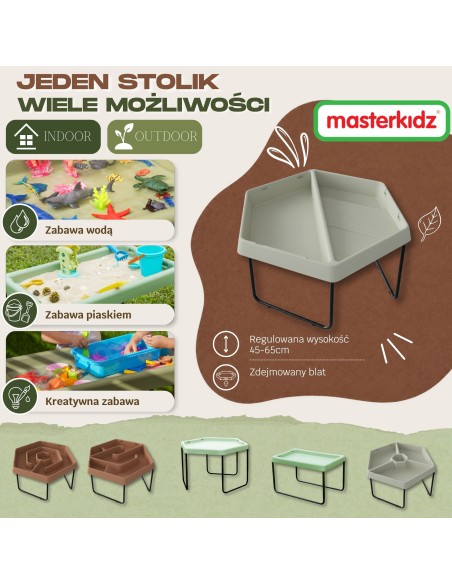 Masterkidz Hexagonal Sensory Tray – STEM, Sorting, Learning