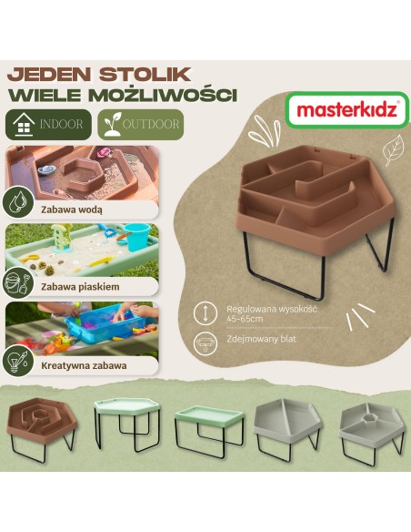 Masterkidz Hexagonal Water Table - Creative Outdoor Fun