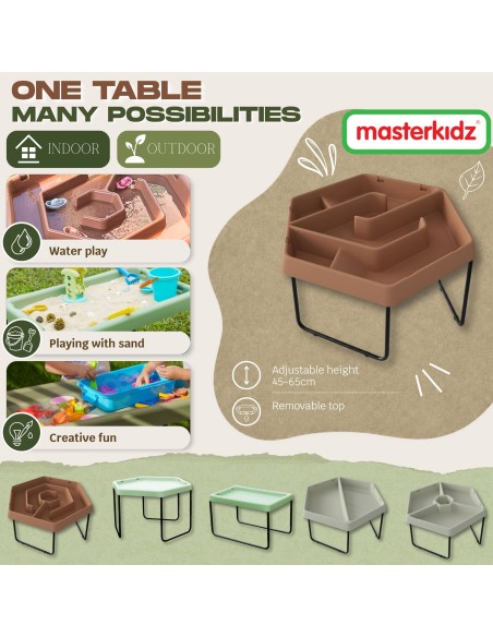 Masterkidz Hexagonal Water Table - Creative Outdoor Fun