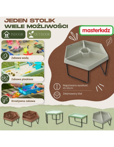 Masterkidz Hexagonal Sensory Tray – STEM, Sorting, Learning