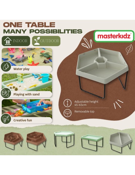 Masterkidz Hexagonal Sensory Tray – STEM, Sorting, Learning