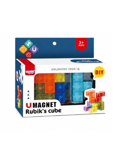 Magnetiniai „Tetris“ kaladėlės, dėlionės kubas, „pasidaryk pats“ 3D edukacinis žaidimas