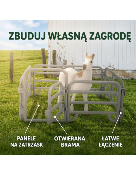 Bauernhof-Figuren-Set 11-tlg. Woopie – Tiere, Schubkarre und Zaun