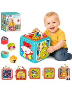 WOOPIE BABY 6-in-1 Montessori Interactive Sensory Cube