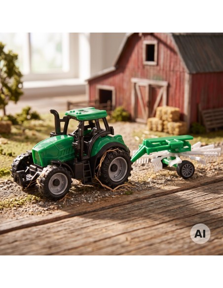 WOOPIE Farm Tractor with Rake - Toy for Children
