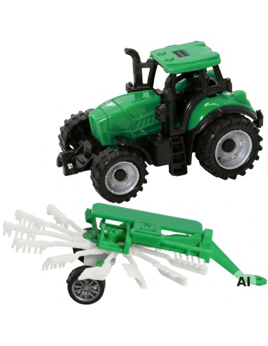 WOOPIE Farm Tractor with Rake - Toy for Children