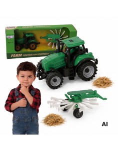 WOOPIE Farm Tractor with Rake - Toy for Children 2