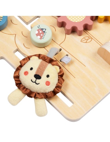 Motorik-Tafel 2-in-1 8-tlg. Klassische Dörfer – Holz-Lernspielzeug