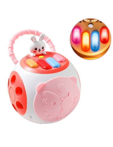 Woopie Interactive Montessori Educational Ball Sorter Piano Pink