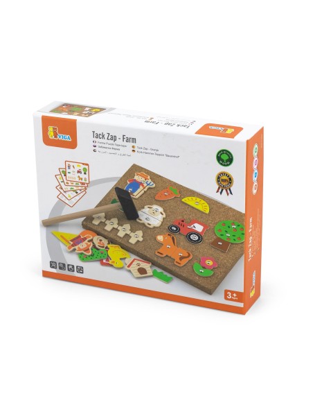 Wooden Nail Art Farm Viga Toys Cork Board