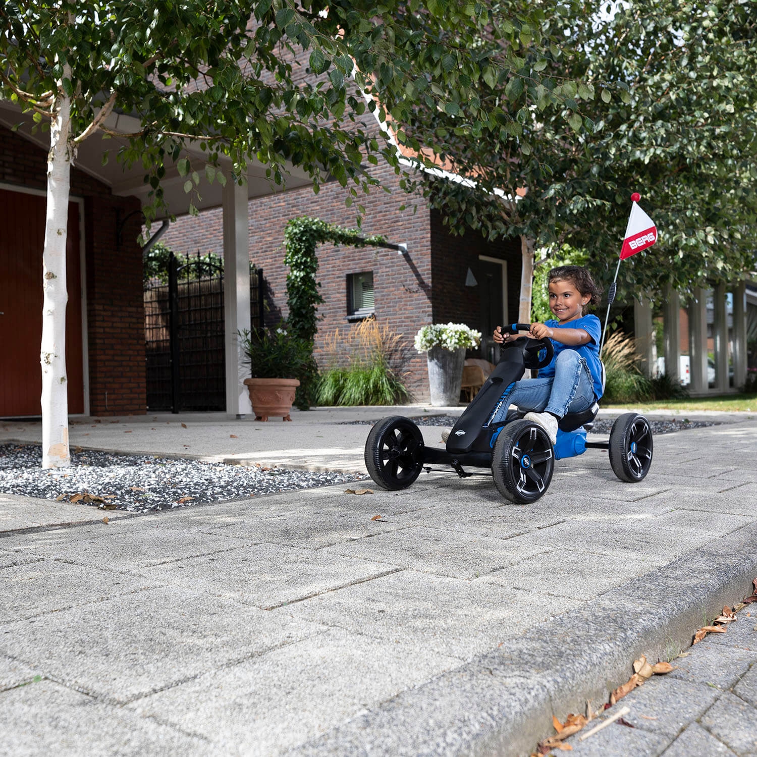 Gokart na pedały reppy roadster ciche koła 2,5 - 6 lat do 30 kg