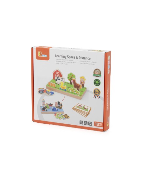 Viga 2-in-1 Wooden Distance Learning Puzzle - Montessori Education