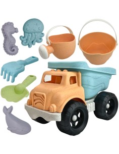 WOOPIE GREEN Sandspiel-Set 8-tlg. Kipplaster BIOABBAUBAR