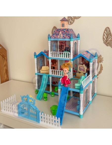 DIY Lėlių namelis „Snow Garden“ 191 el. Woopie - su apšvietimu