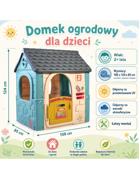 FEBER Casual Children's Garden House with Mailbox