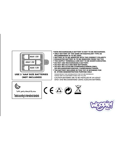 WOOPIE pliušinis meškiukas su žvaigždžių projektoriumi - miego žaislas