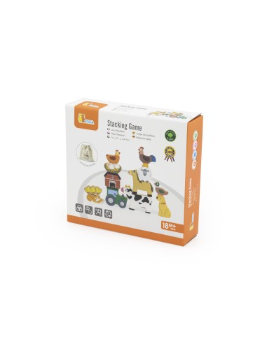 Balancier-Puzzle Bauernhof mit Tieren aus Holz von Viga - für Kinder XXL