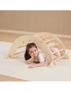 VIGA Drewniany Bujak Naturalny Montessori 2