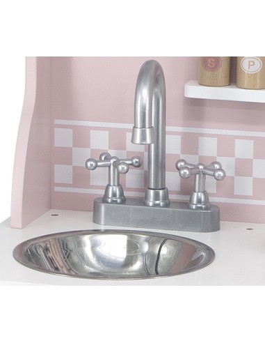 VIGA PolarB medinis virtuvės komplektas su priedais Silver - Pink