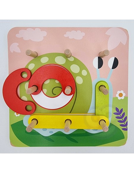 Wooden Mosaic Puzzle Tooky Toy - SEO Educational Toy