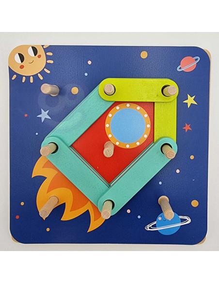 Wooden Mosaic Puzzle Tooky Toy - SEO Educational Toy