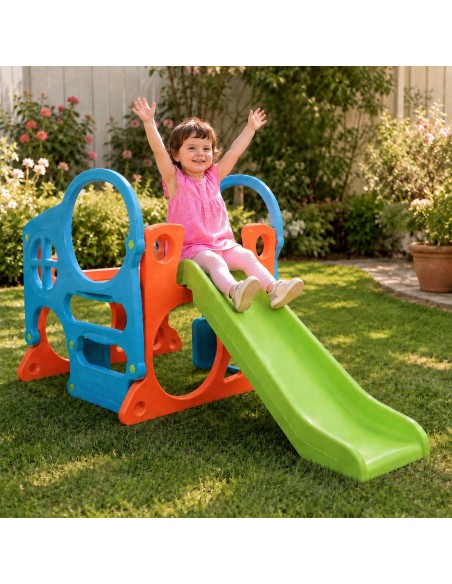 FEBER Large Playground Activity Center with Slide and Climbing