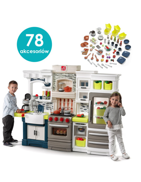 Step2 Stylowa kuchnia dla dzieci Elegant Edge z akcesoriami