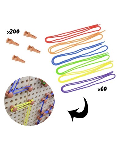 MASTERKIDZ Pegs and Strings - STEM Kit for Creative Learning