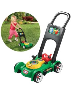 Little Tikes Kinder-Rasenmäher mit Geräuschen + Kanister Spielzeug Garten