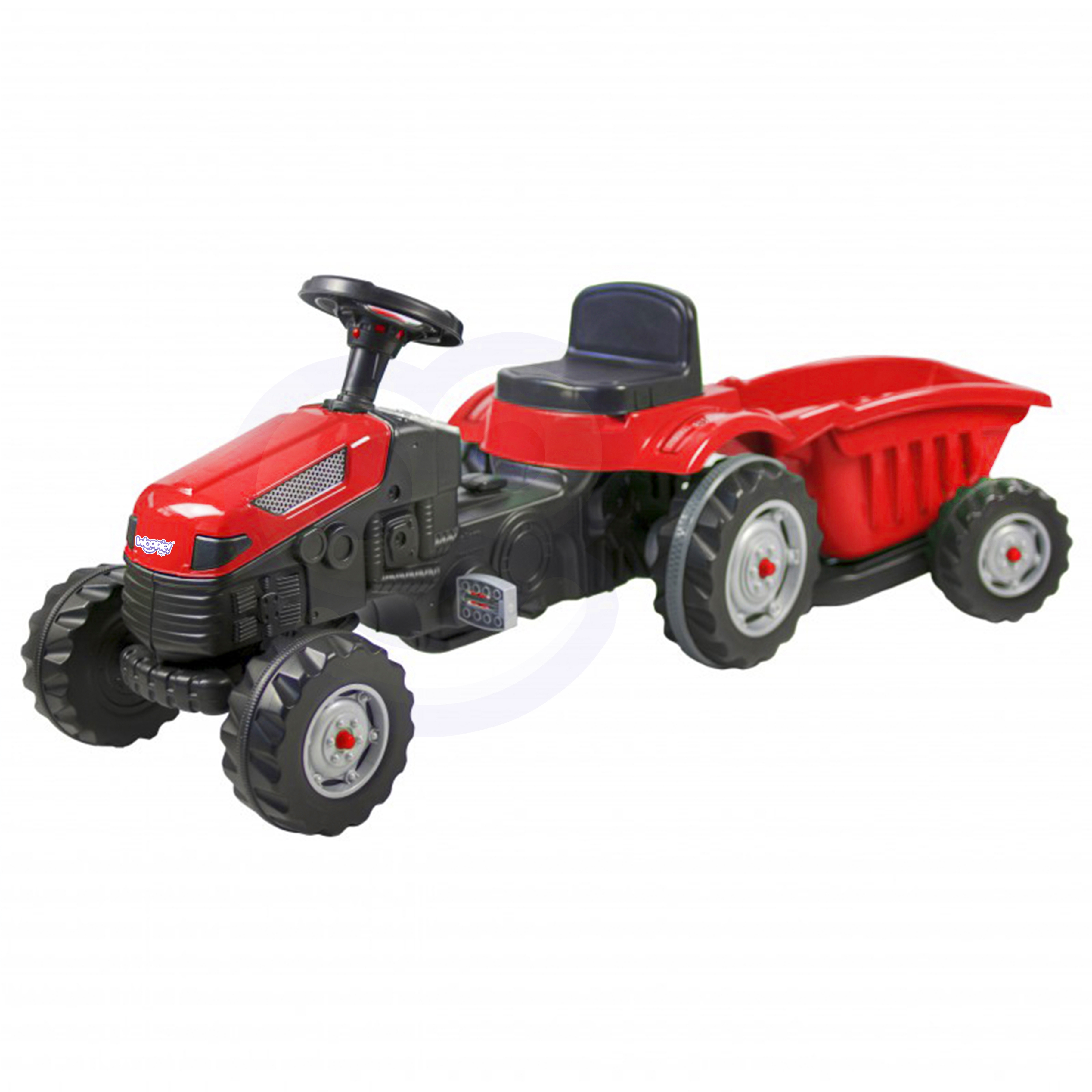 Traktor na pedały farmer gotrac maxi z przyczepą ciche koła