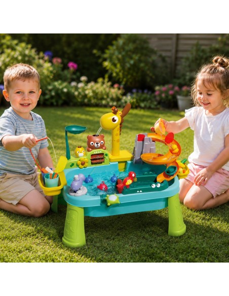 Woopie 4-in-1 Water Table - Fishing Game and Slide