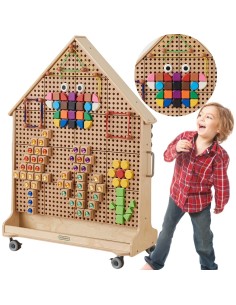 Holz-STEM-Tafel MASTERKIDZ XXL im Haus-Design