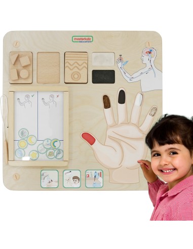 Tablica Edukacyjna Zmysł Dotyku Montessori MASTERKIDZ