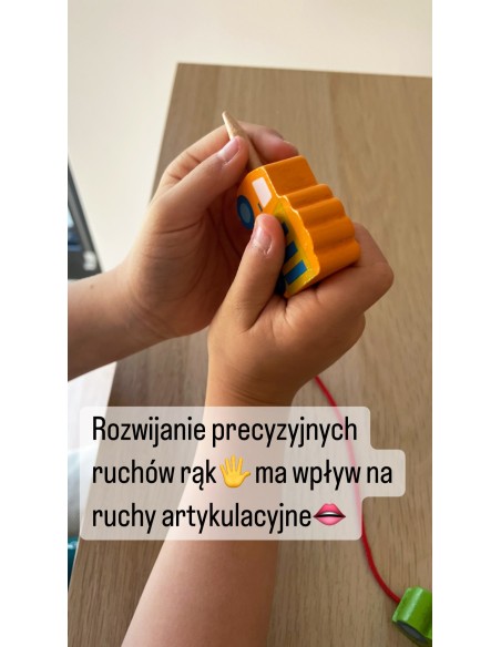 VIGA Drewniane Klocki Przeplatanka Sznurowanka Samochody  игрушки