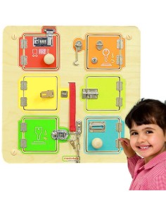 MASTERKIDZ Tablica Manipulacyjna do Nauki Otwierania Zamków