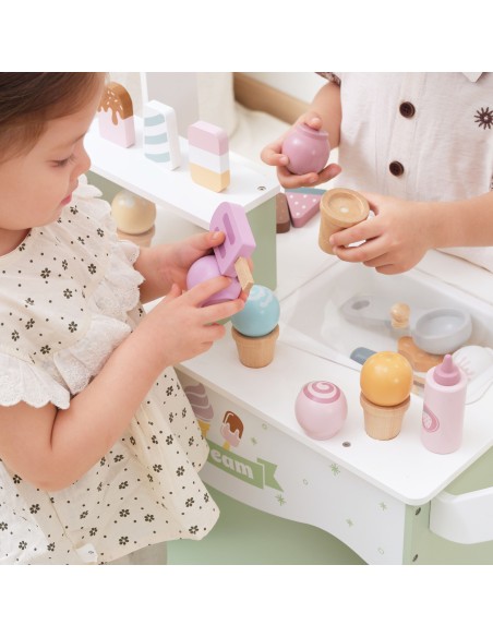 VIGA PolarB Wooden Ice Cream Stand - Mobile Ice Cream Parlor