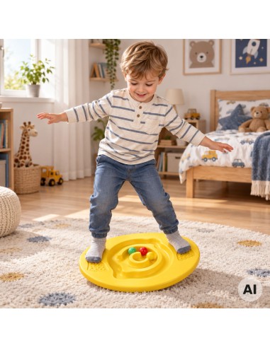 WOOPIE Oval Balance Board Maze