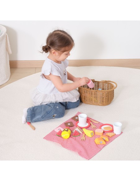 VIGA medinis 30 dalių pikniko rinkinys - Žaidimas lauke
