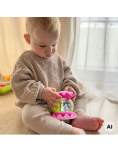 3-in-1 Musical Drum for Babies + Crawling Roller 2