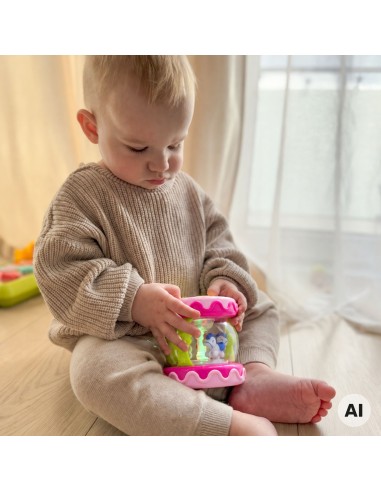3-in-1 Musical Drum for Babies + Crawling Roller