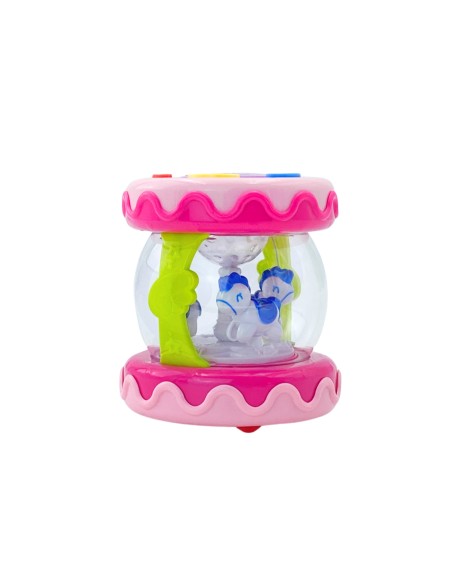 3-in-1 Musical Drum for Babies + Crawling Roller