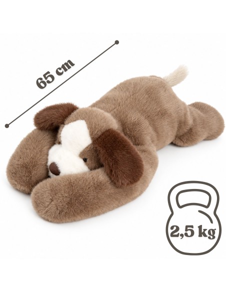 WOOPIE Sensorisches Hunde-Plüschtier mit Gewicht (2,5 kg) für einen erholsamen Schlaf