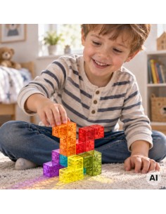 Tetris-Magnetbausteine Puzzle DIY 3D Lernspielzeug 2