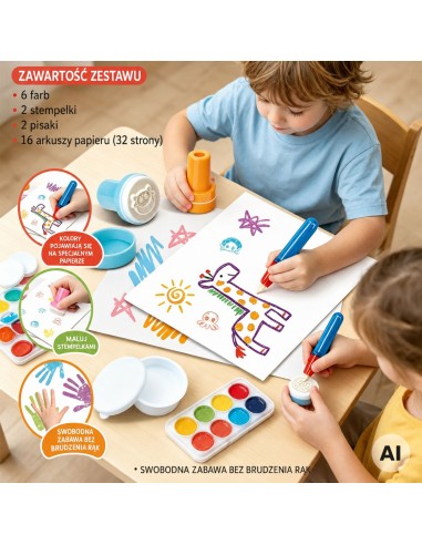 Zauberhaftes Malset von Woopie - Stift und Stempel
