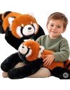 WOOPIE pliušinis žaislas „Red Panda“ su sensoriniu svoriu, 1,5 kg, raminančiam miegui