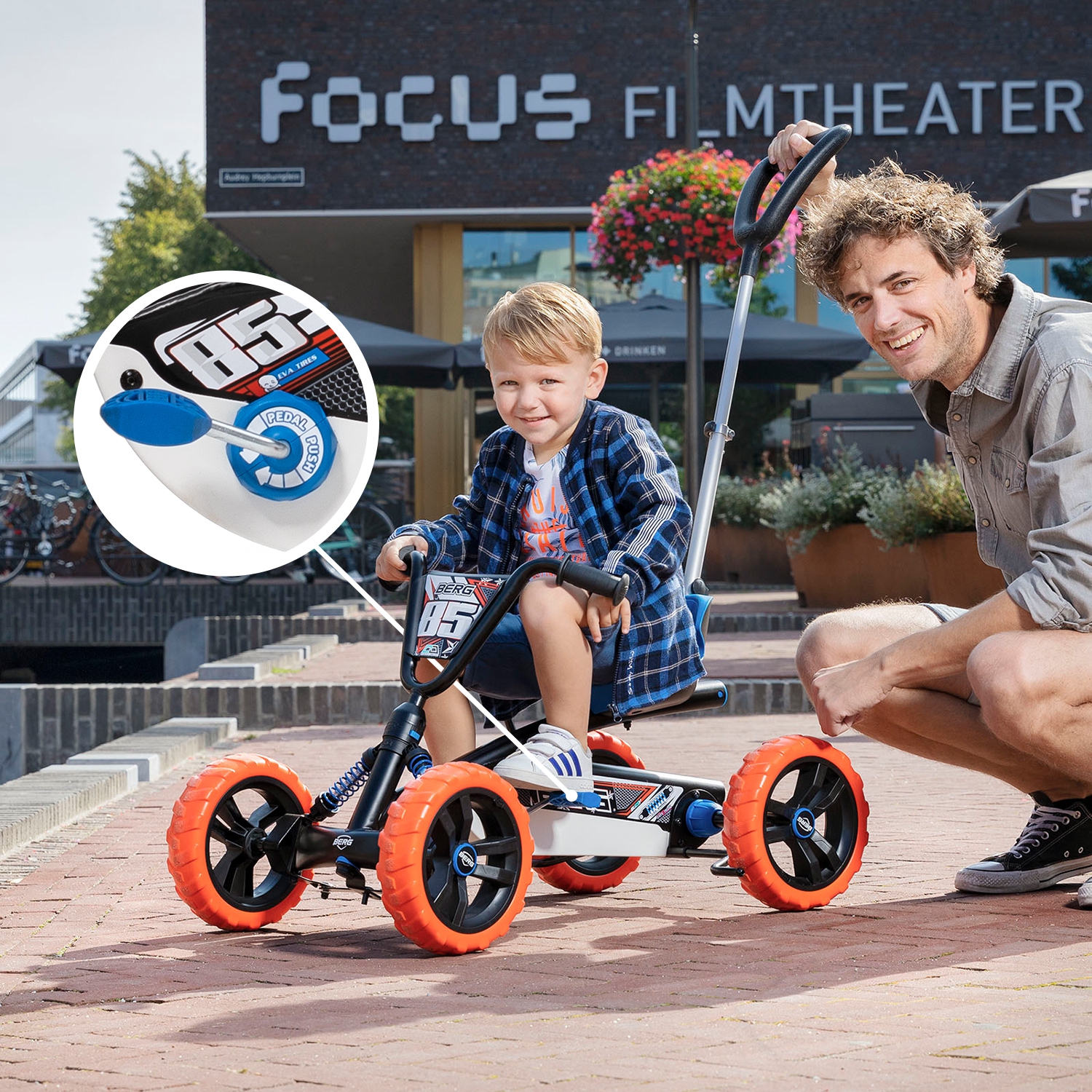 Gokart na pedały rowerek 2w1 buzzy nitro