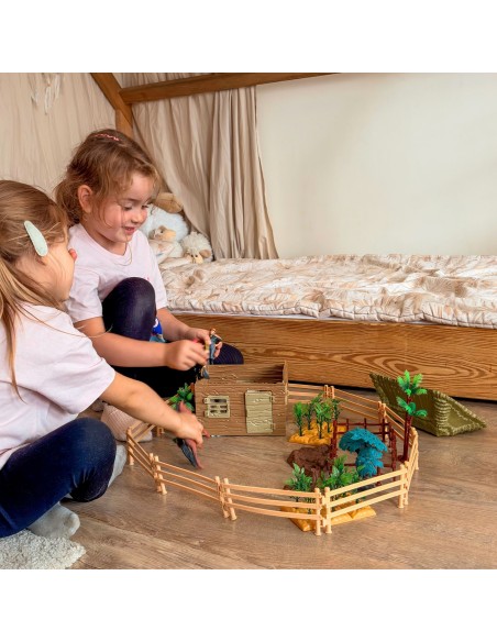 Große Farm mit Tieren 63-tlg. Figuren und Gehege 3+